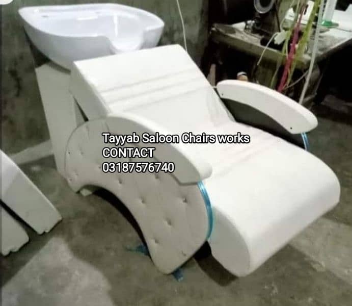 Parlour Chair/Salon Chair/Hair Wash Unit/Pedicure/Facial Bed/Trolley 17