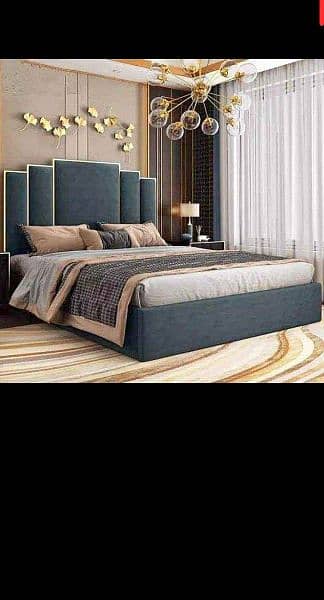 double bed \ king size bed \ wooden bed \ luxury bed \ bed for sale 1