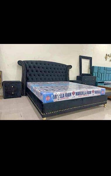 double bed \ king size bed \ wooden bed \ luxury bed \ bed for sale 11