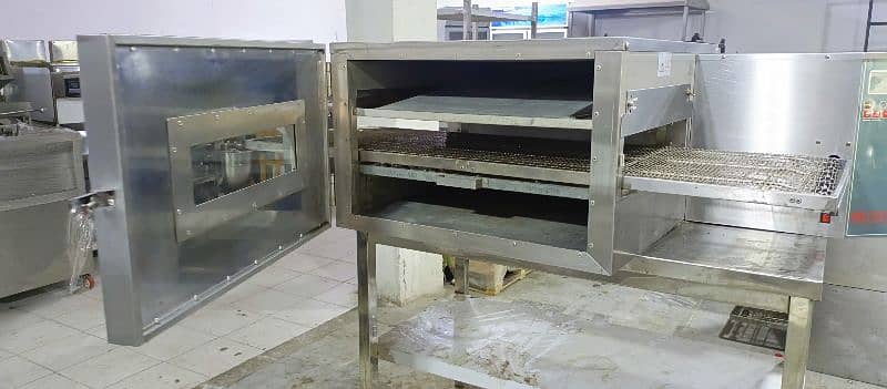 conveyor belt pizza oven JK(ZEUS) 18" Korean pizza machine 4