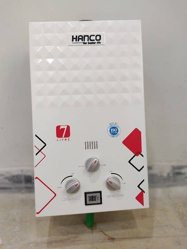 Hanco 7 ltr instant gas geyser for sale in A+ mint condition 0