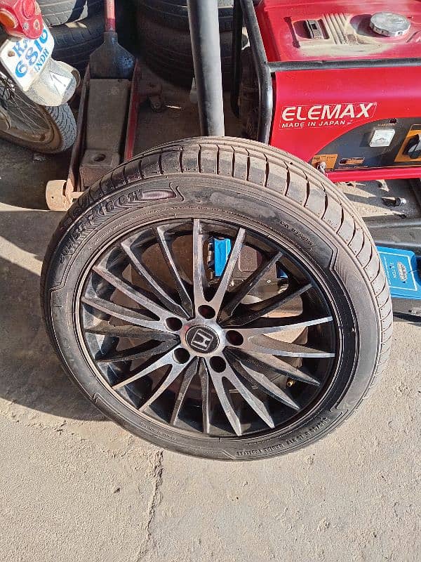 Tyres rims dunlop yokohama  toyota alto vitz suzuki mehran swift coure 1