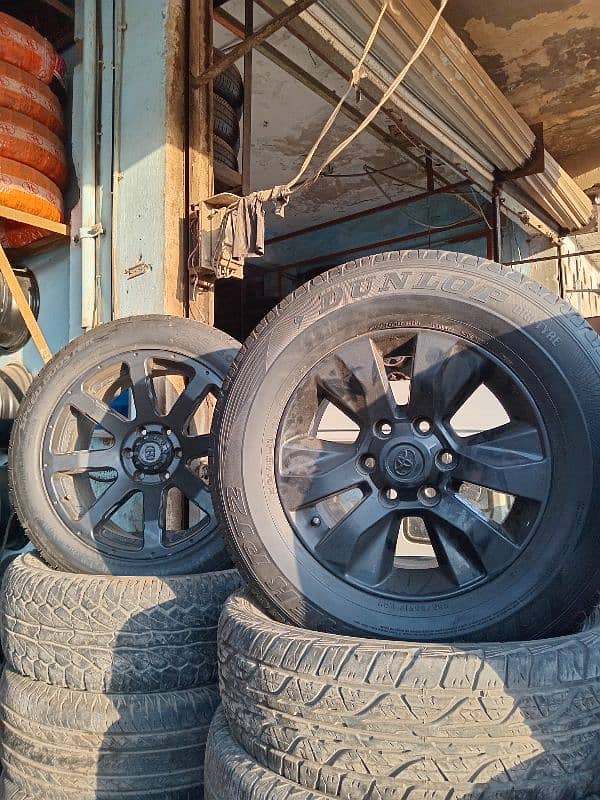 Tyres rims dunlop yokohama  toyota alto vitz suzuki mehran swift coure 10