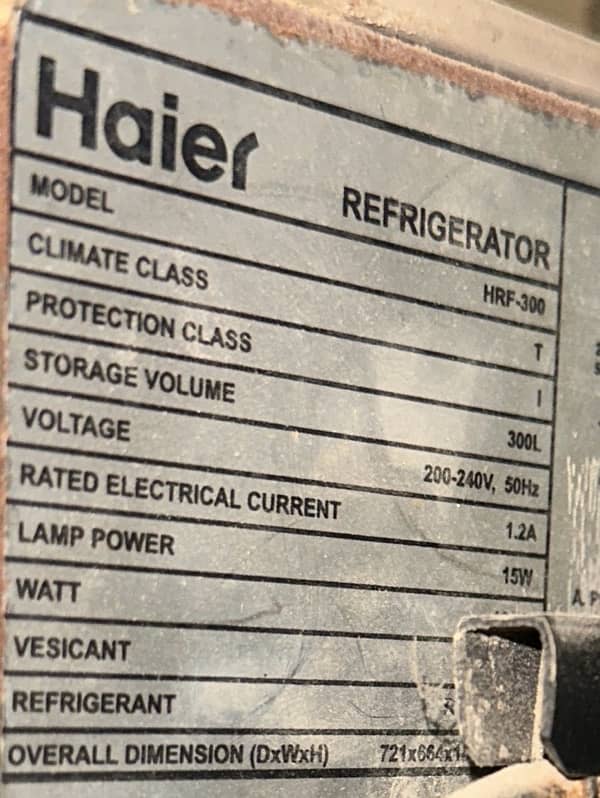 Haier Refrigerator 4