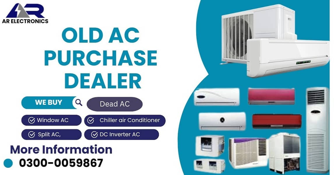 window ac/chiller/used ac/dead ac/split ac sale purchase 0