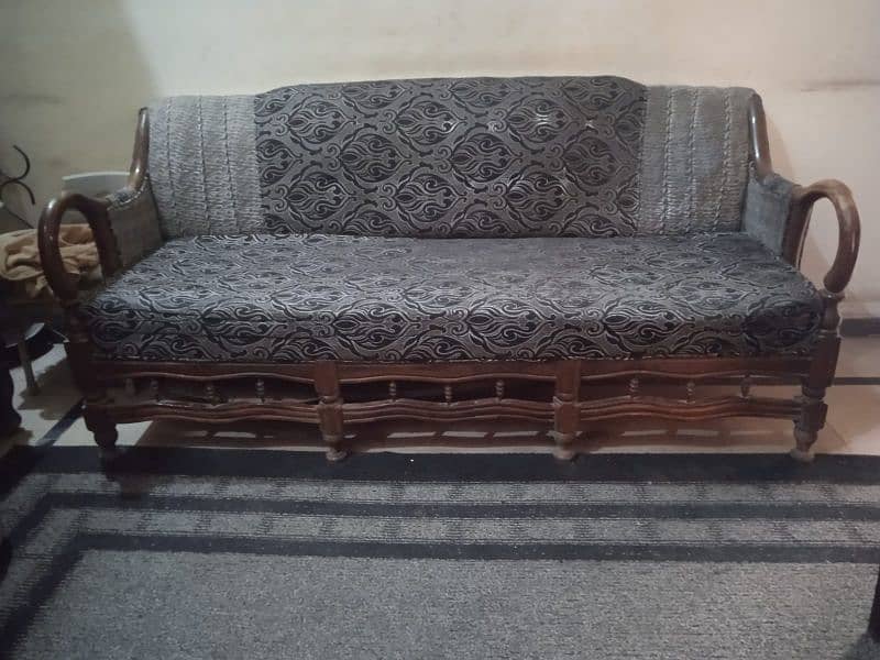 shesham wood sofa set 0