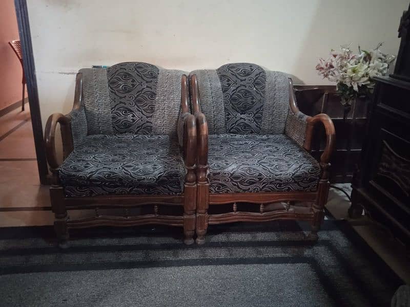 shesham wood sofa set 2