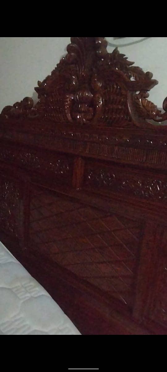 Original Wooden Double Bed For Sale In Lahore 2