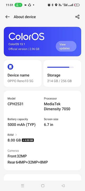 oppo Reno 10 5G 4