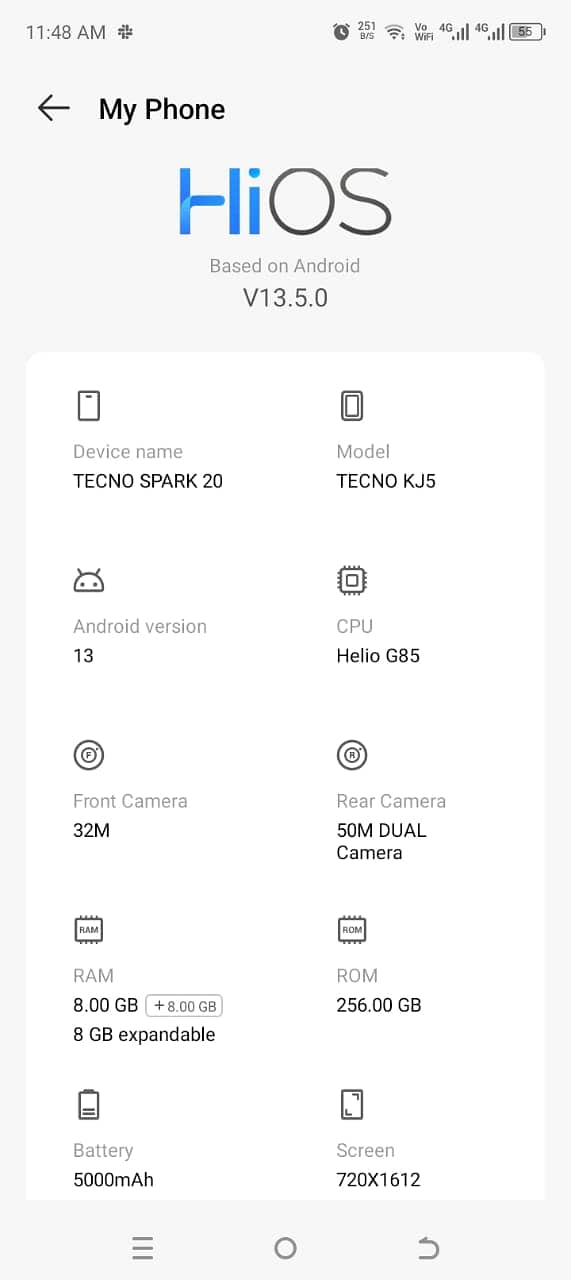 Tecno Spark 20 – 256GB, 8GB RAM – Excellent Condition! 4