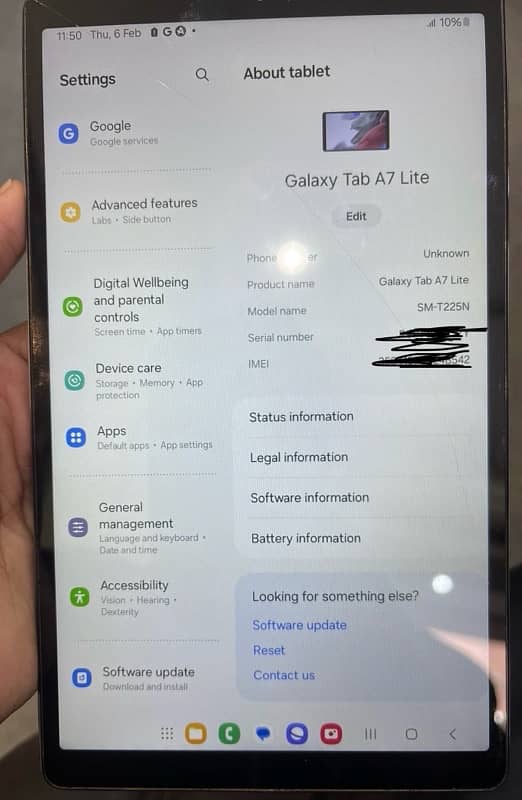 Samsung Tab A7 Lite Pta Approved 3