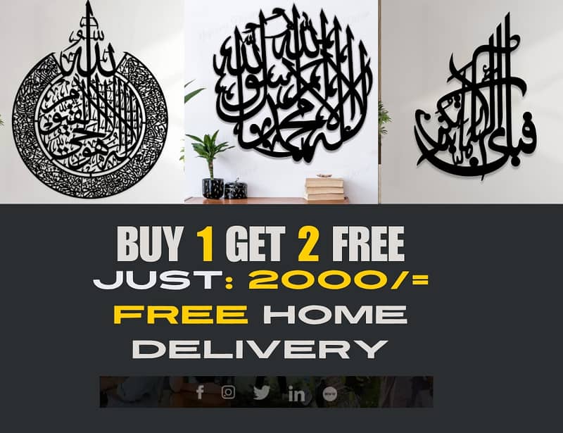 Buy 1 Get 2 Free Calligraphy Deal with Free home Delivery 0