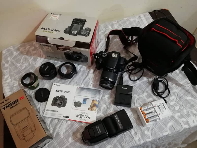 Urgent Sale Cannon 1200D with all accessories 03472802321 6