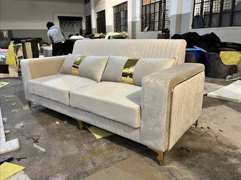 Sofa Poshish - Sofa Repair - L Shape Sofa Set - Fabric change - Sofa 15