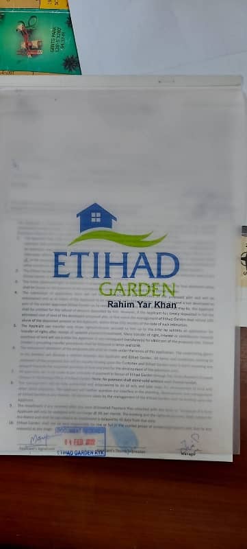 8 Marla Commercial Plot For Sale,  Etihad Garden  Ryk 28