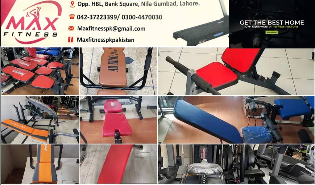 Straight bench bench press& multi bench and fitness equipment GYM SALE 0