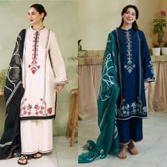 *ZARA SHAHJHAN* 3pc Summer Casual Collection