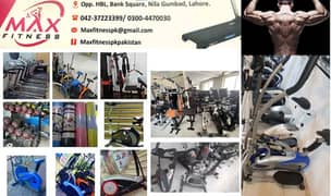 TREADMILLS\ELLIPTICALS\MATS\DUMBBELLS\RODS\BENCH\ALL ITEMS AVAILABLE