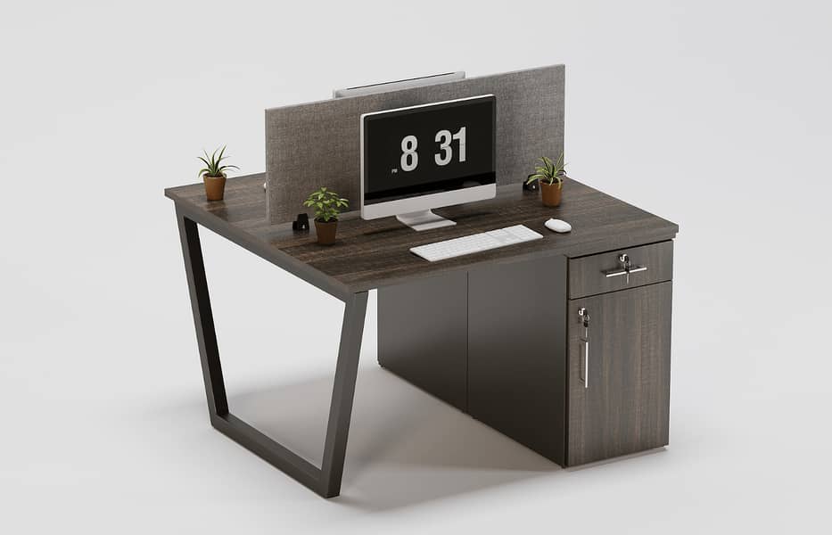 4. Ergonomic Executive Desk, Perfect for Workspaces, Elegance & Functi 1