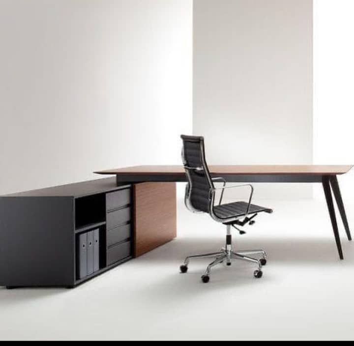 4. Ergonomic Executive Desk, Perfect for Workspaces, Elegance & Functi 10