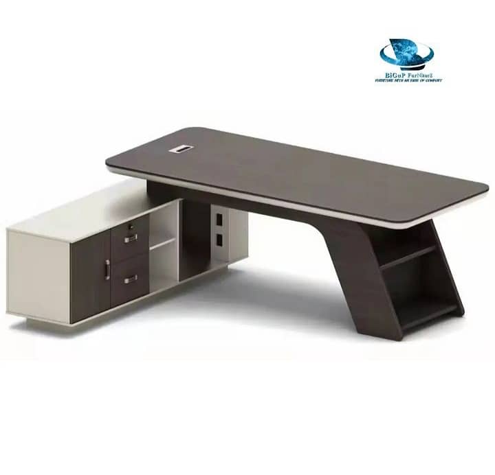 4. Ergonomic Executive Desk, Perfect for Workspaces, Elegance & Functi 13