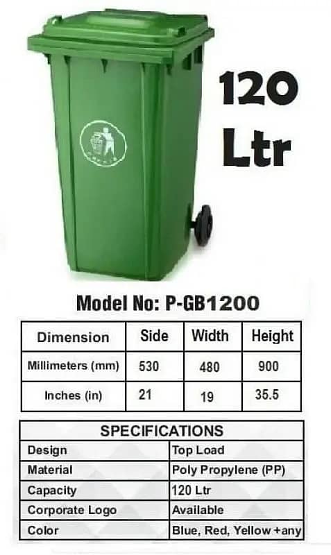 Dustbin, Garbage bins, Palstic bins ,Industrial Bins 3