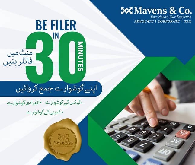 Tax Consultant Tax Filer FBR Income Tax Return Sales Tax NTN Services 2