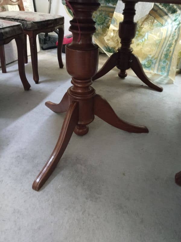 urgent seal wood dining table with 6 chair 3