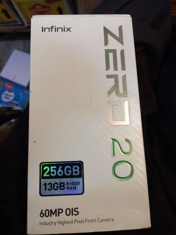 infinix zero 20 with box 256 gb 8