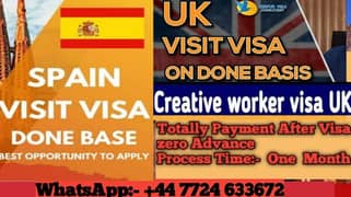 Visit Visa ( Uk , Spain ) Totally done Base payment after visa