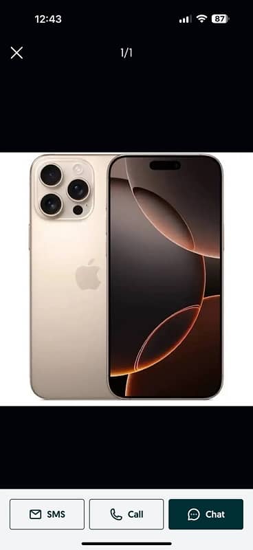 IPhone 16 pro max 256gb PTa approved 2