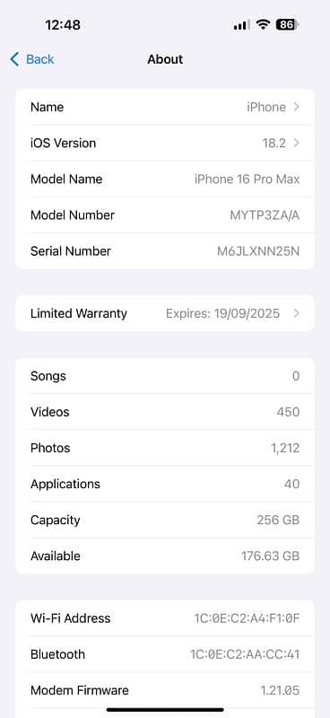 IPhone 16 pro max 256gb PTa approved 4