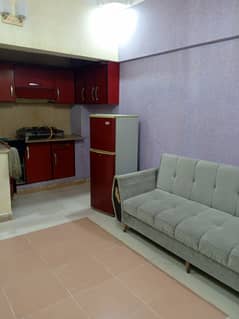 Furnished Flat available. Johar Mor karachi.