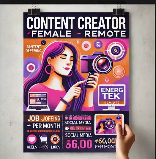 Recepniost/ Reels Creator (female) 0