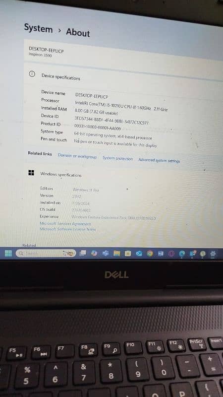 _Dell Inspiron 3590 10th Gen Core i5  Laptop - 8GB RAM,  512Gb  HDD 0