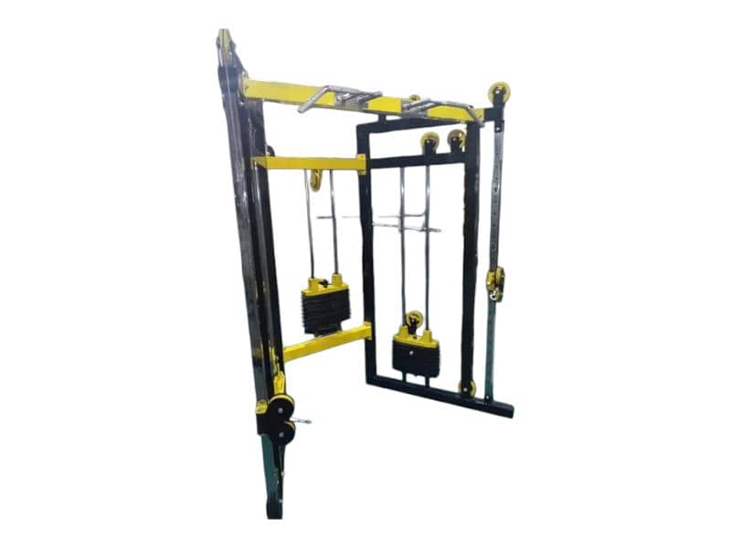 Squat rack smith machine multi gym cable cross over dumbbells pullup 1