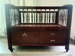 Baby Cot with Storage Drawers