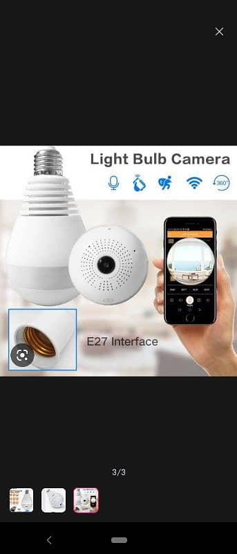 bulb camera 360 degree views full hd recording 0