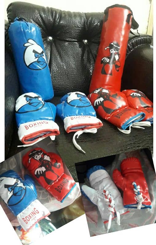 Boxing bag punching sand gloves speed ball teakwondo mma karate kit 11