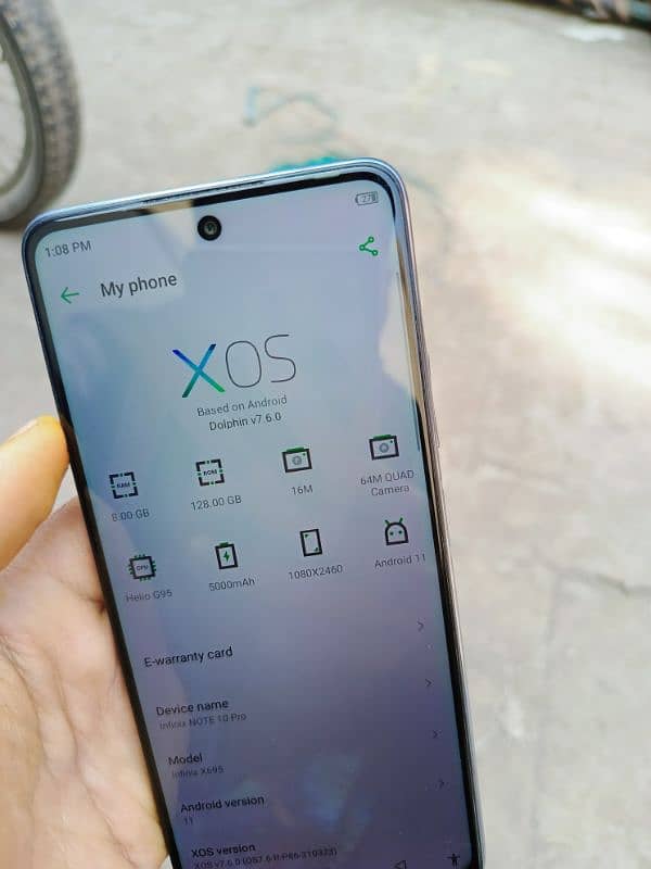 Infinix Note 10 Pro 8/128 With Box Urgent Sale Only No Exchange 3