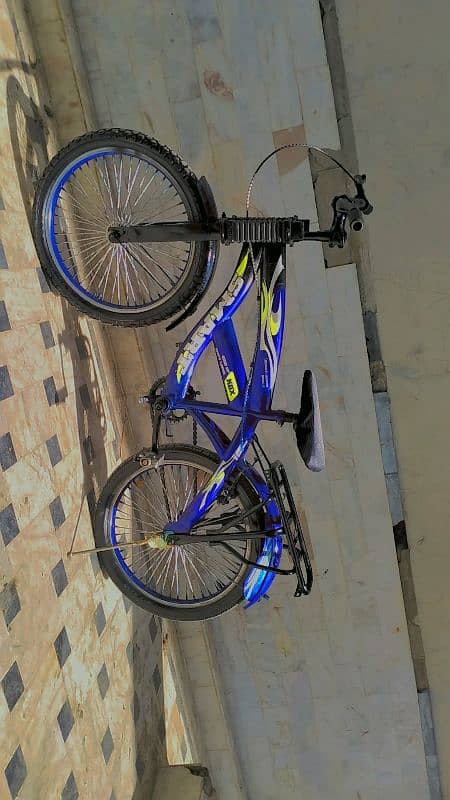 cycle in blue colour 2