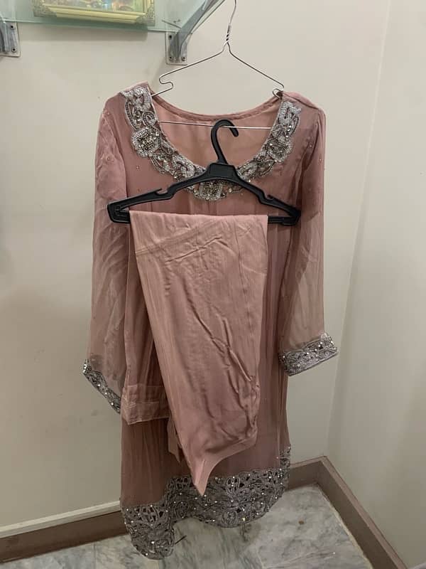 tea pink 2piece shirt and shalwar 5