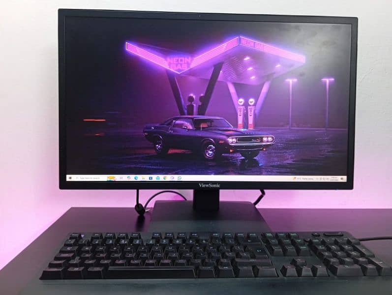 View Sonic Monitor 144 hz (With Gaming Keyboard and Mouse) 0