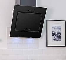 KITCHEN HOOD, CHIMNEY COOKER HOOD, BLACK, 60CM WIDE 0