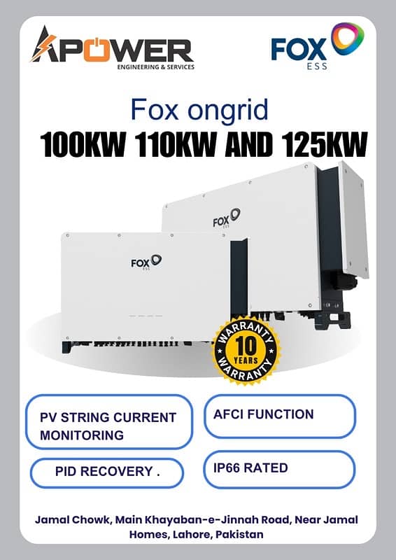 Fox 100-110-125kw Available 0