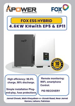 Fox 4.6kw Hybrid with ep5 & ep 11