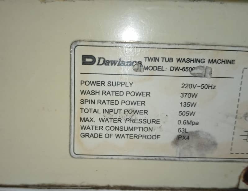 Dawlance 2 in 1 Washing and Drayer Machine 6