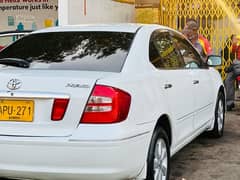 Toyota Premio 2005 white colour three piece touchup