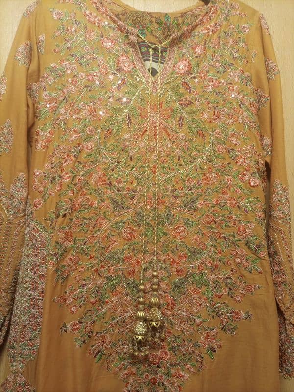 ready to wear embroided lawn 3 piece dress 1