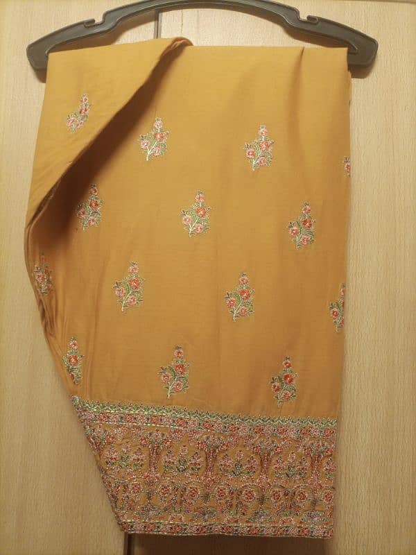 ready to wear embroided lawn 3 piece dress 4